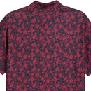 Puma Cloudspun Carmela Floral Polo Shirt - Deep Navy/Ruby Shimmer