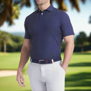 Puma MATTR Houndstooth Polo Shirt - Deep Navy
