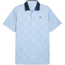 Puma Pure 2.0 Argyle Polo Shirt - Deep Navy/White Glow