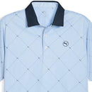Puma Pure 2.0 Argyle Polo Shirt - Deep Navy/White Glow