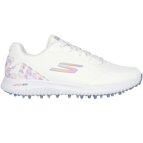 Skechers Go Golf Max 3 Ladies Spikeless Waterproof Shoes - White/Multi