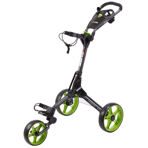 SkyMax Cube 3 3-Wheel Push Trolley - Charcoal/Lime