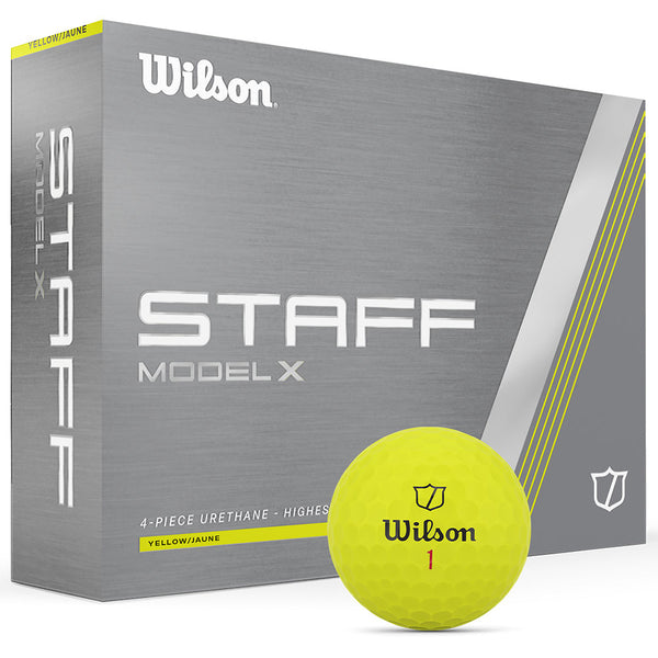 Wilson Staff Model X Golf Balls - Yellow - 12 Pack