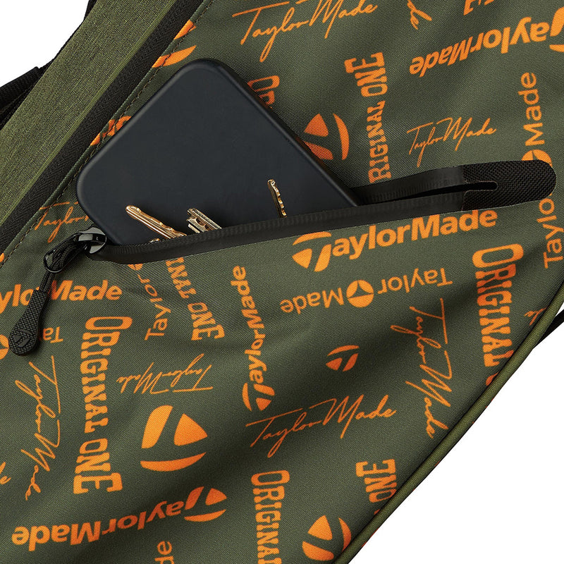 TaylorMade Flextech Carry Stand Bag - Sage/Orange Print