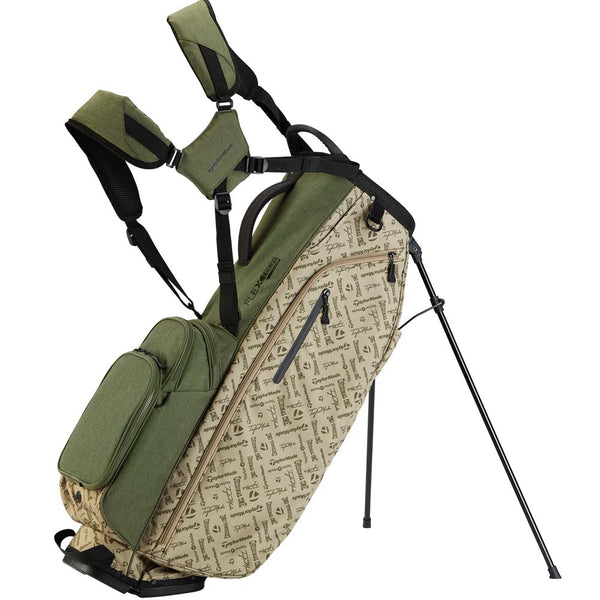 TaylorMade Flextech Crossover Stand Bag - Sage/Tan Print