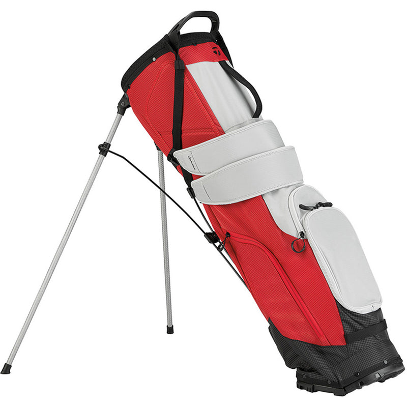 TaylorMade Flextech SuperLite Stand Bag - Silver/Red