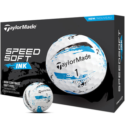 TaylorMade SpeedSoft Golf Balls - Ink Blue - 12 Pack