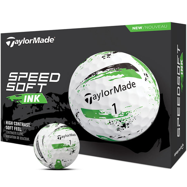 TaylorMade SpeedSoft Golf Balls - Ink Green - 12 Pack