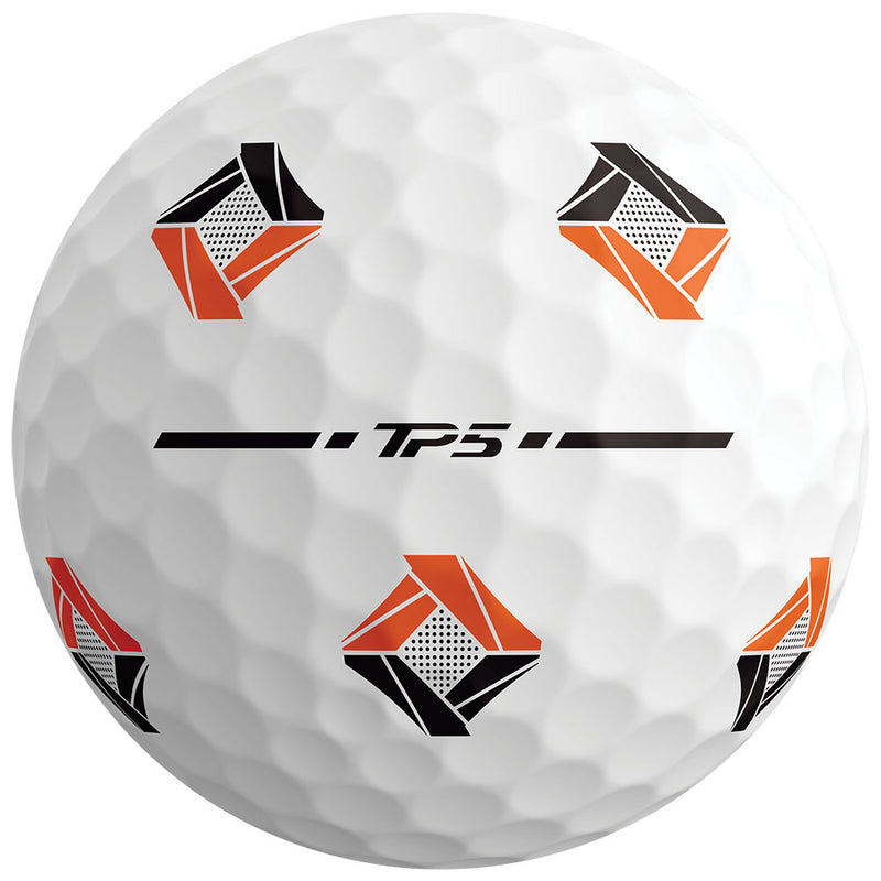 TaylorMade TP5 Pix 3.0 Golf Balls - White - 12 Pack