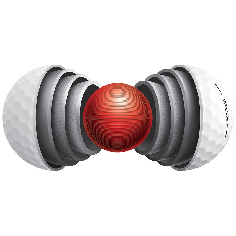 TaylorMade TP5x Golf Balls - White - 4 for 3 Dozen