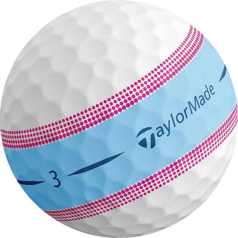 TaylorMade Tour Response Stripe Golf Balls - Pink- 12 Pack