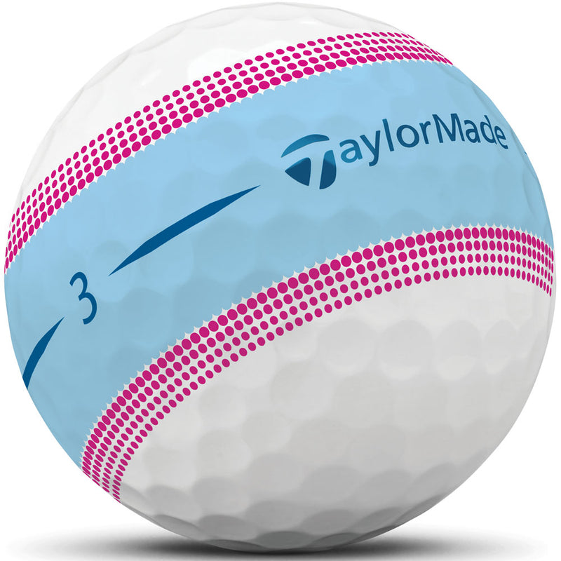 TaylorMade Tour Response Stripe Golf Balls - Pink- 12 Pack