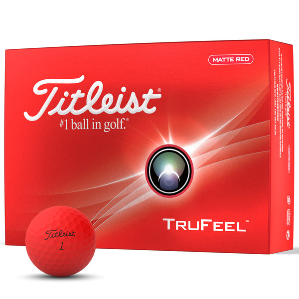 Titleist TruFeel Golf Balls - Red - 12 Pack
