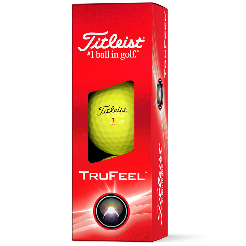 Titleist TruFeel Golf Balls - Yellow - 12 Pack