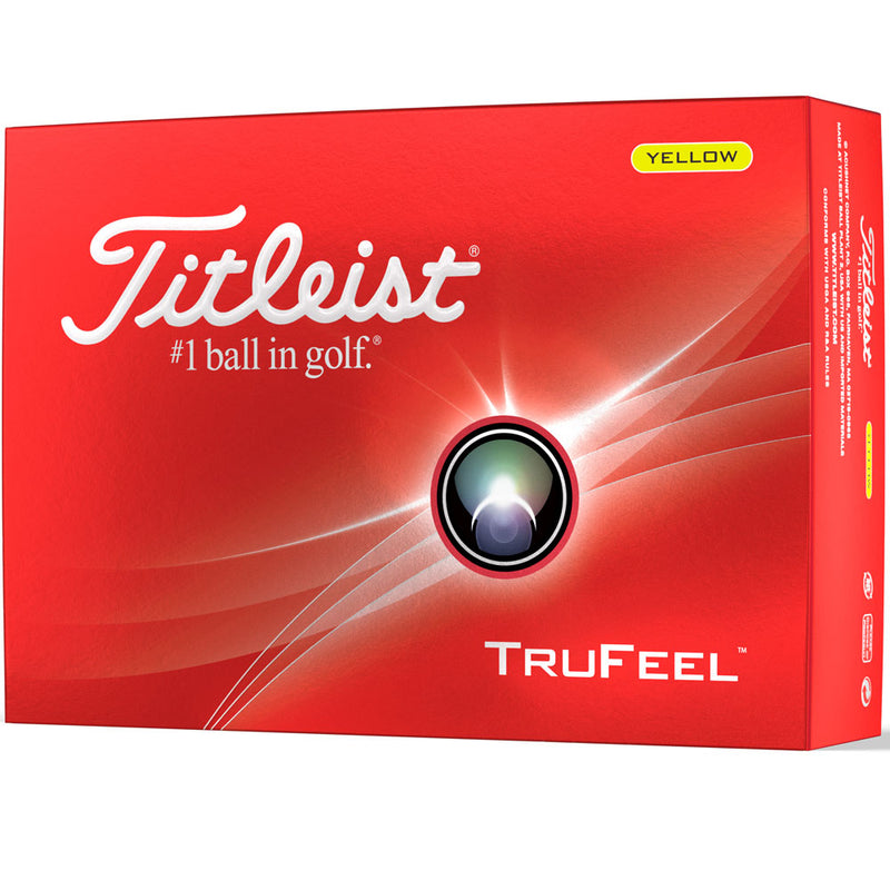Titleist TruFeel Golf Balls - Yellow - 12 Pack
