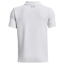 Under Armour Boys' Matchplay Polo Shirt - White/Pitch Gray/Mod Gray