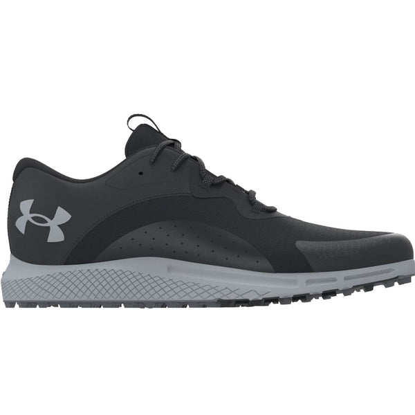 Under Armour Charged Draw 2 Spikeless Waterproof Shoes - Black/Black/Mod Gray