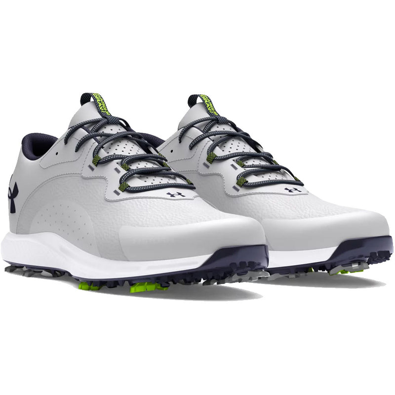Under Armour Charged Draw 2 Wide Spiked Waterproof Shoes - Halo Gray/Halo Gray/Midnight Navy