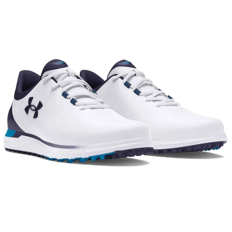 Under Armour Drive Fade Spikeless Waterproof Shoes - White/Capri/Midnight Navy