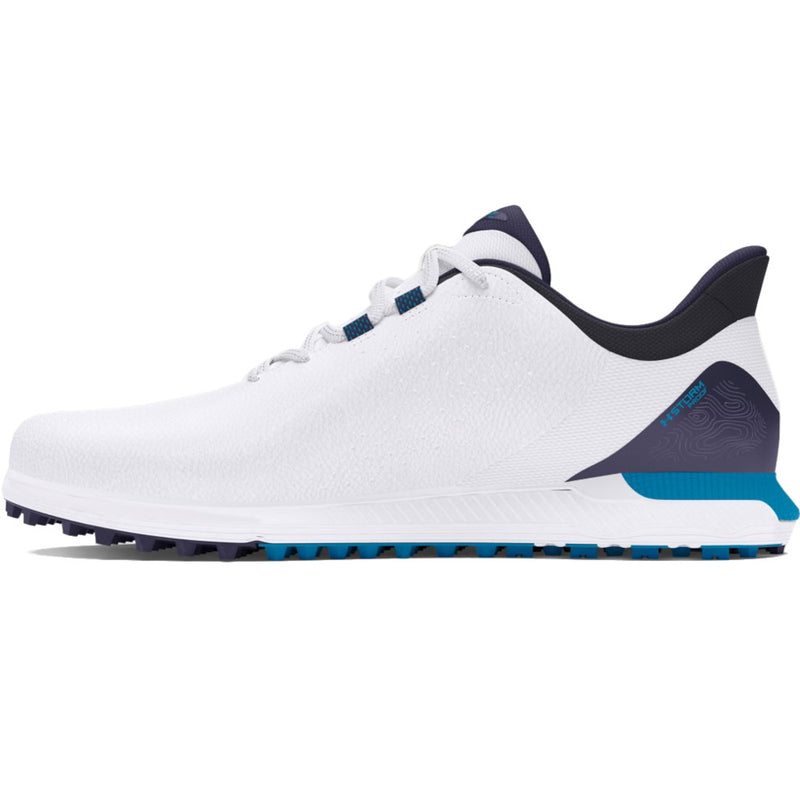 Under Armour Drive Fade Spikeless Waterproof Shoes - White/Capri/Midnight Navy