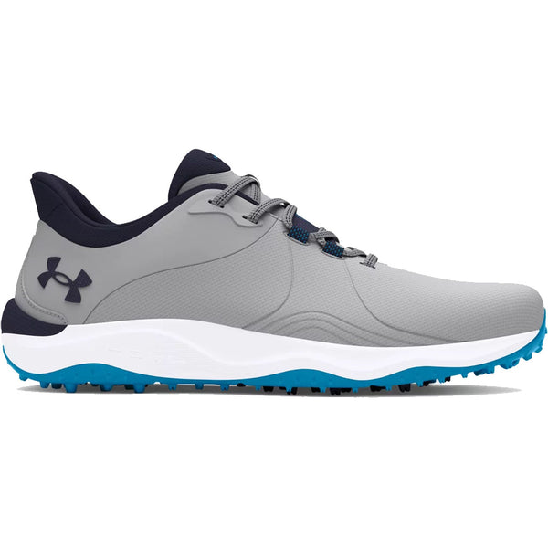 Under Armour Drive Pro Spikeless Waterproof Shoes Wide - Mod Gray/Capri/Midnight Navy