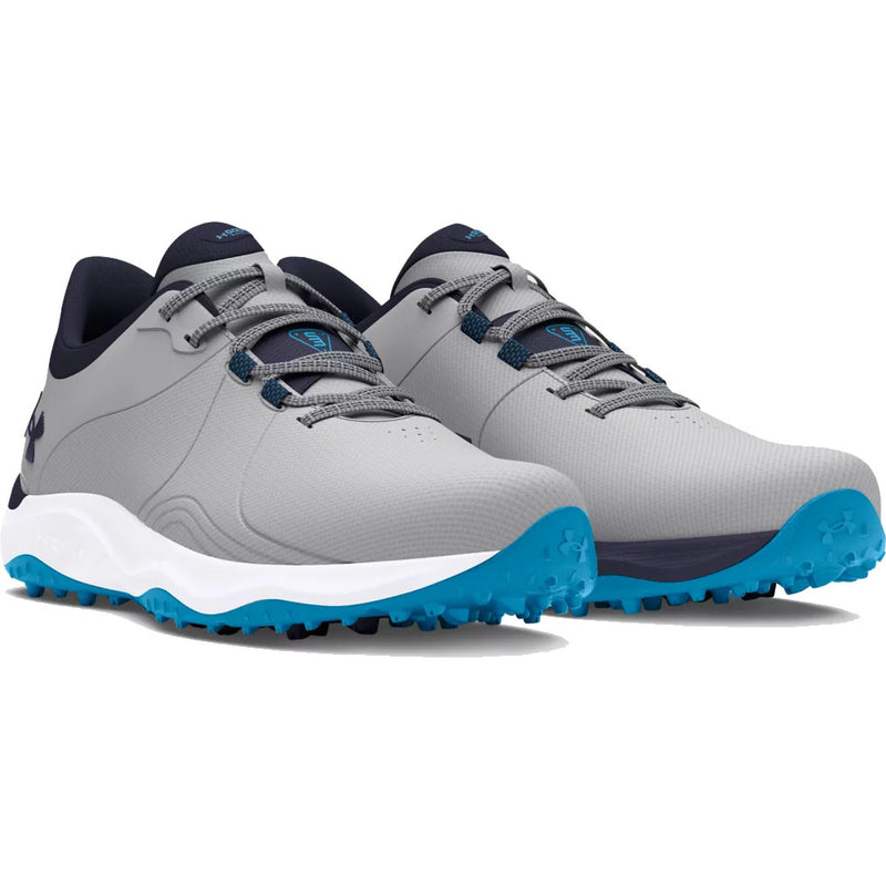 Under Armour Drive Pro Spikeless Waterproof Shoes Wide - Mod Gray/Capri/Midnight Navy