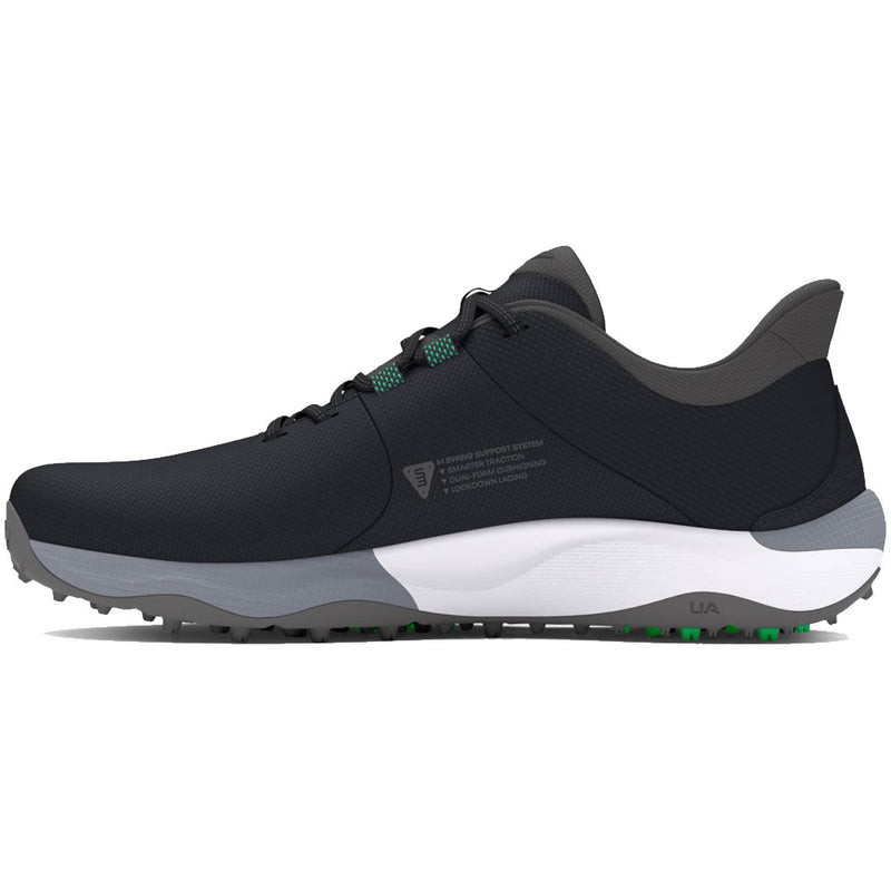 Under Armour Drive Pro Spikeless Waterproof Shoes Wide - Black/Black/Titan Gray