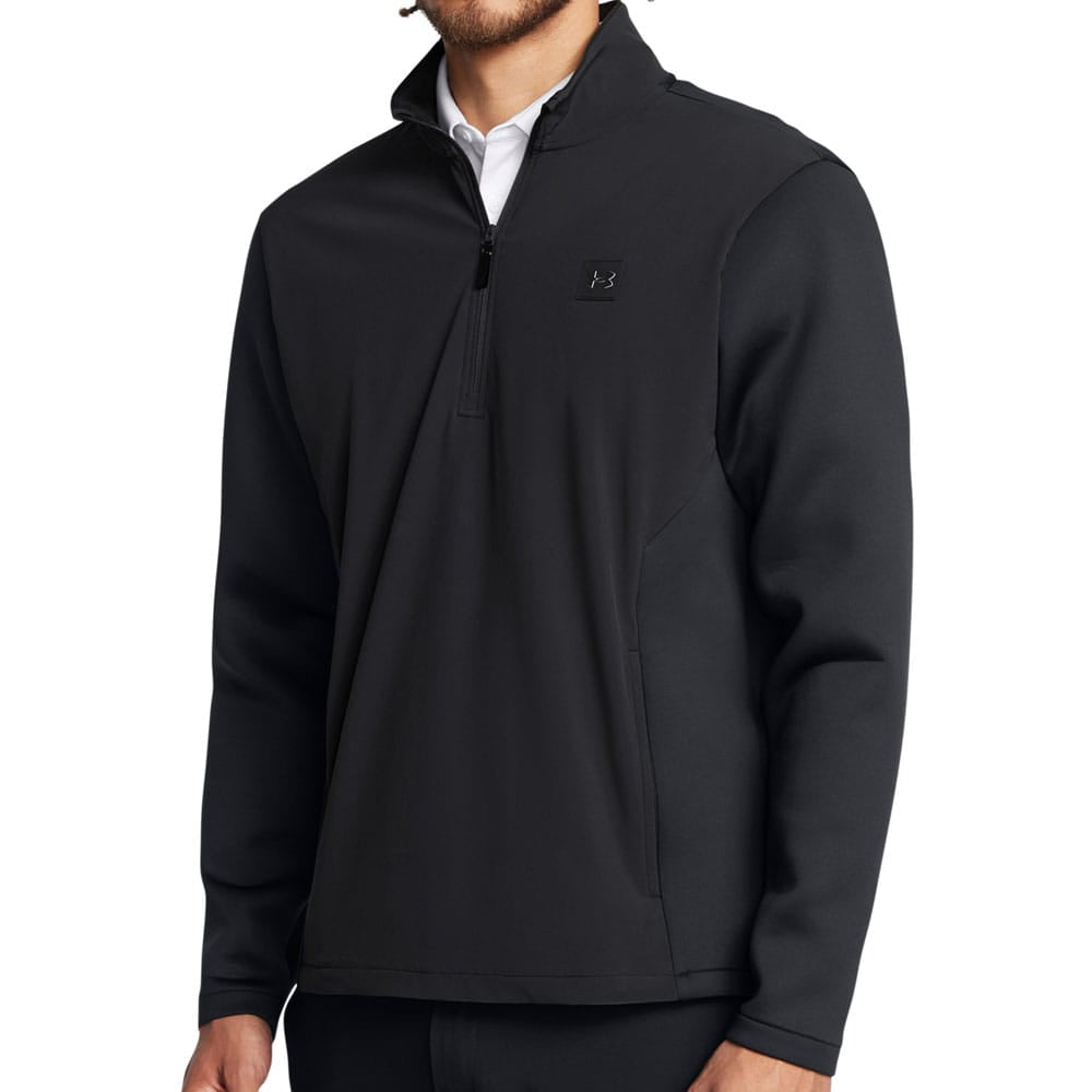 ウェア Under Armour SUNTORY SUNBIRDS Under Armour Drive Pro Storm Hybrid 1/2 Zip Sweater - Anthracite/Black