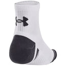 Under Armour Performance Tech Quarter Socks (3 Pairs) - White/White/Jet Gray
