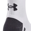 Under Armour Performance Tech Quarter Socks (3 Pairs) - White/White/Jet Gray