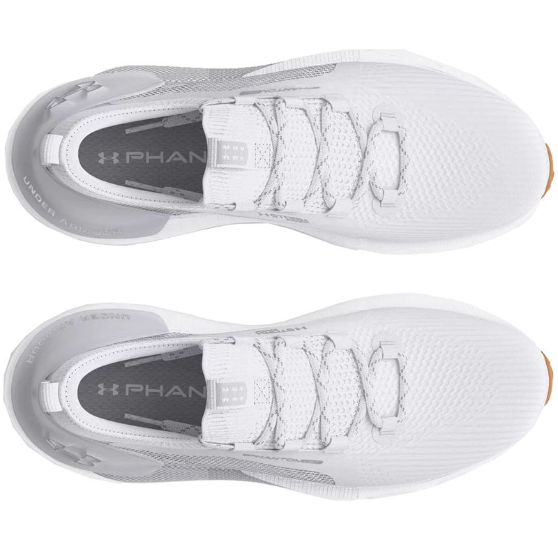 Under Armour Phantom Golf Spikeless Waterproof Shoes - White/White/Mod Gray