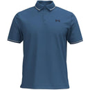 Under Armour Playoff 3.0 Rib Polo Shirt - Blue Atlantis/White/Midnight Navy