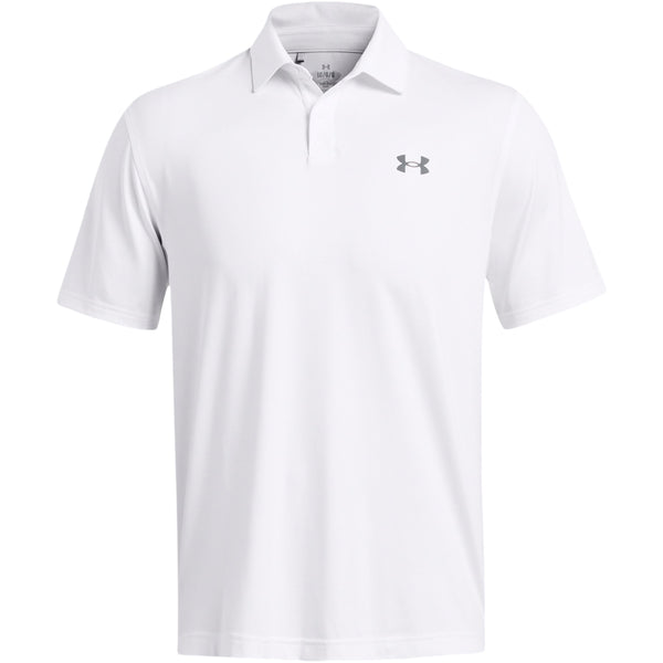 Under Armour T2G Polo Shirt - White/Pitch Gray