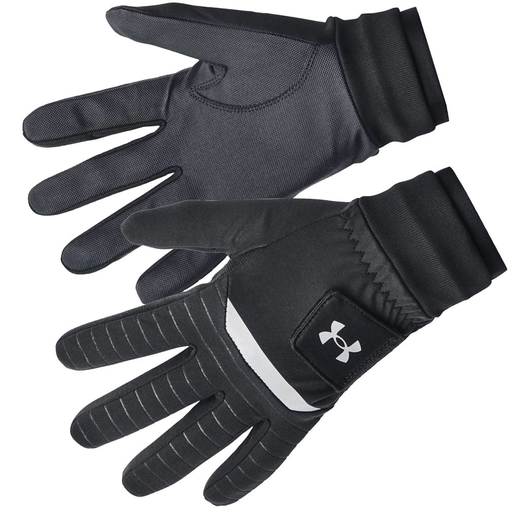 Under Armour ColdGear Infrared Golf Gloves Pair Black Pitch Grey