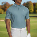 Under Armour Playoff Sport Jacquard Polo Shirt - Jasper Blue/White/White