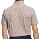 adidas Go-To Printed Stripe Polo Shirt - Alumina/Aurora Ruby