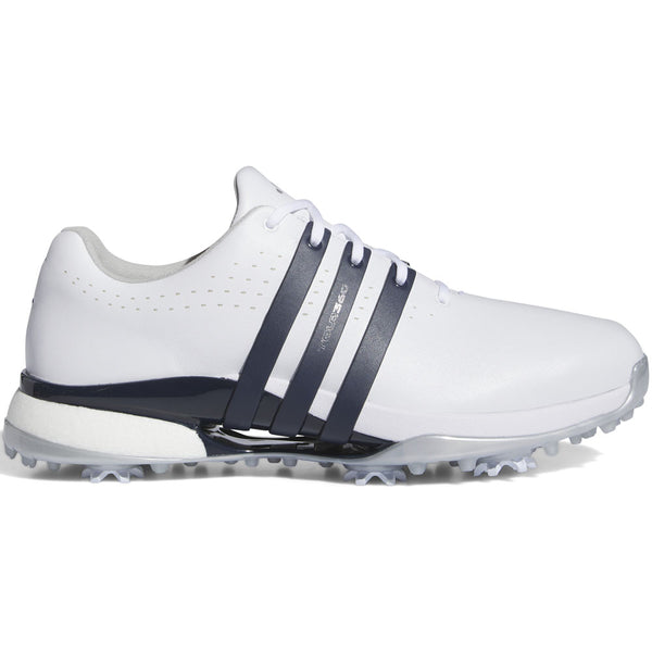 adidas Tour360 24 Spiked Waterproof Shoes - Ftwr White/Collegiate Navy/Silver Met.