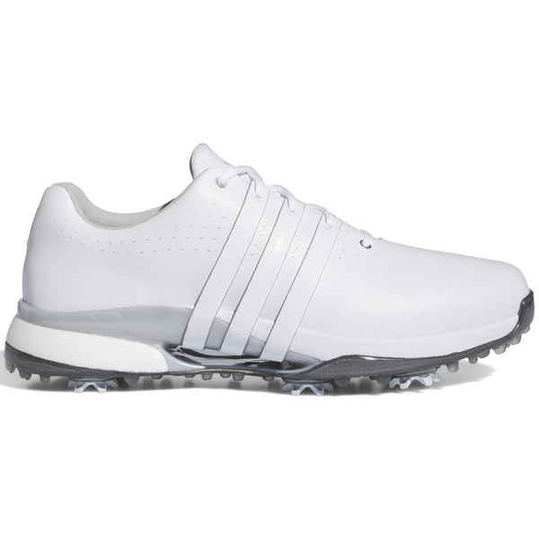 adidas Tour360 24 Spiked Waterproof Shoes - Ftwr White/Ftwr White/Silver Met.