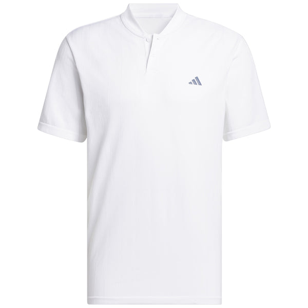 adidas Ultimate 365 Tour Primeknit Striped Polo Shirt - White