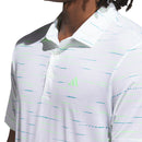 adidas Ultimate365 Mesh Glimmer Print Polo Shirt - White