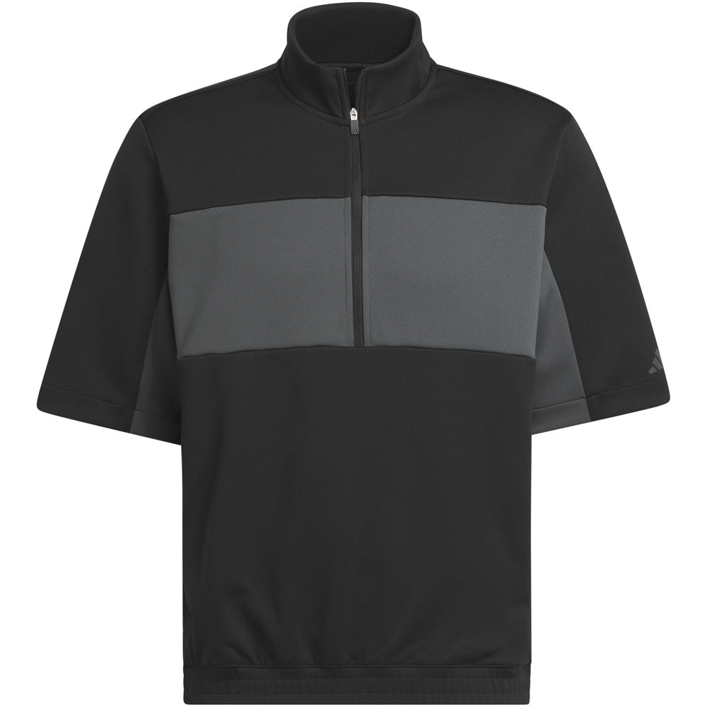 adidas Ultimate365 Short Sleeve 1 2 Zip Pullover Black