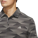 adidas Ultimate365 Speed Stripe Polo Shirt - Black/Putty Beige