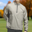 adidas Ultimate365 Tour CLIMAPROOF+ Half-Zip Waterproof Jacket - Silver Pebble