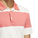 adidas Core Block Polo Shirt - Ivory/Preloved Scarlet