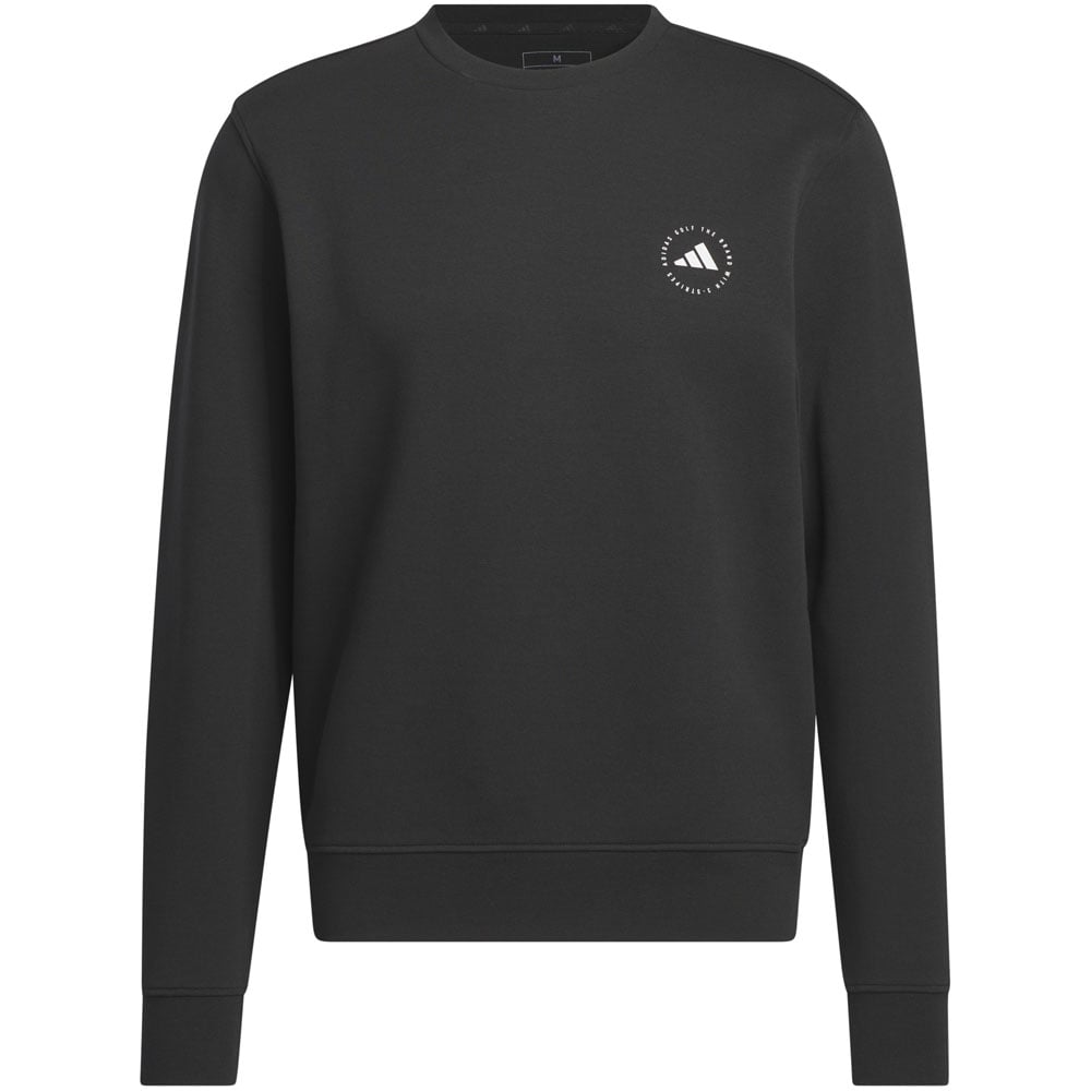 Adidas black crew neck sweatshirt clearance