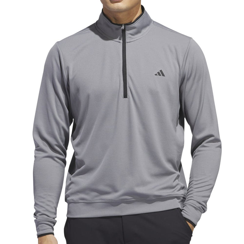 adidas Core Lightweight 1/4 Zip Pullover - Grey Three