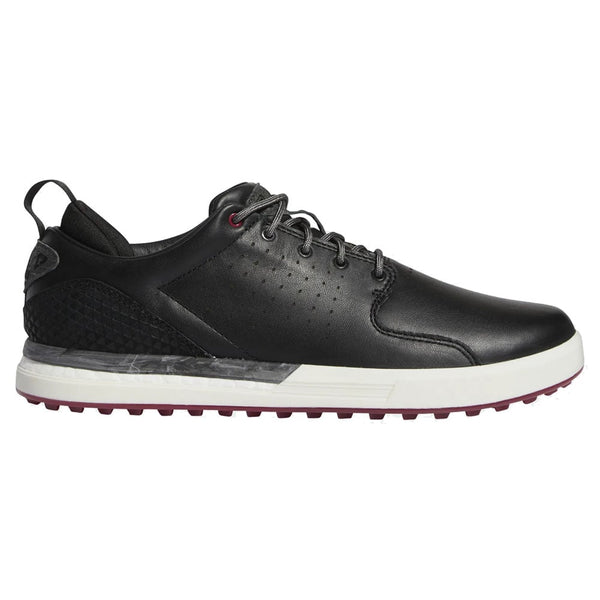adidas Flopshot Spikeless Waterproof Shoes - Core Black/Grey Six/Legacy Burgundy