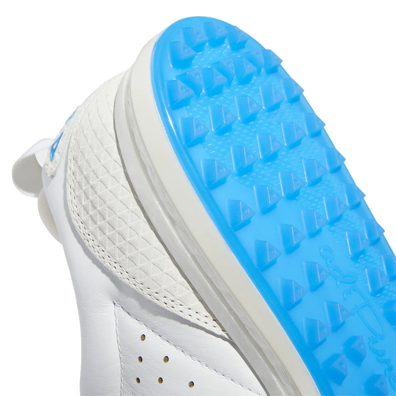 adidas Flopshot Spikeless Waterproof Shoes - White/Gold Metallic/Blue Rush