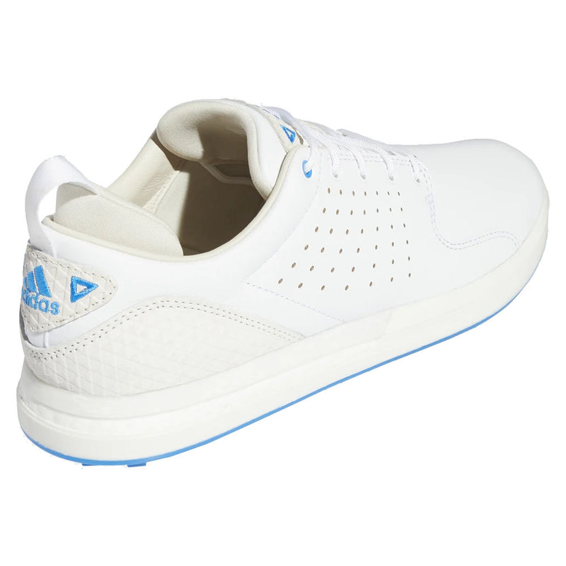 adidas Flopshot Spikeless Waterproof Shoes - White/Gold Metallic/Blue Rush