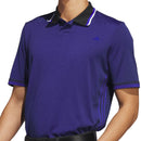 adidas Primeknit Polo Shirt - Black/Lucid Blue
